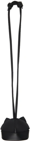 Charles Jeffrey Loverboy Black Ears Beanie Leather Keychain Necklace In Black