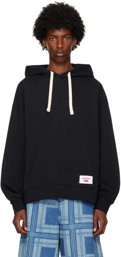 Charles Jeffrey Loverboy Logo Cotton Hoodie In Black