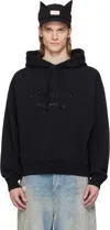 Charles Jeffrey Loverboy Black Logo Hoodie In Black