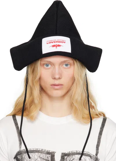 Charles Jeffrey Loverboy Black Paper Boat Beanie