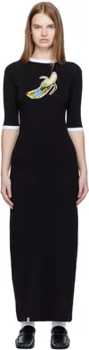 Charles Jeffrey Loverboy Graphic-print Maxi Dress In Black