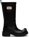 Charles Jeffrey Loverboy Black Sheathed Boots In Black