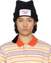 Charles Jeffrey Loverboy Black Sloppy Giuseppe Beanie In Black