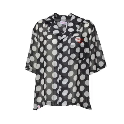 Charles Jeffrey Loverboy Black & Off-white Polka Dot Shirt
