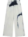 Charles Jeffrey Loverboy Blue Wide Jeans In White
