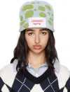 Charles Jeffrey Loverboy Blue & Green Loverboy Beanie In Blue + Polka Dot Gre