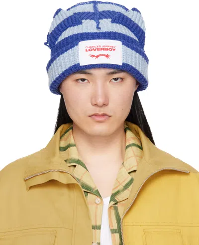 Charles Jeffrey Loverboy Blue Chunky Ears Beanie