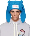 Charles Jeffrey Loverboy Blue Chunky Rabbit Beanie In Blue
