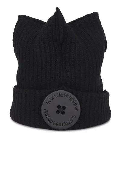 Charles Jeffrey Loverboy Box Beanie In Black