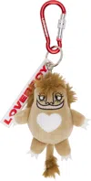 Charles Jeffrey Loverboy Brown Character Plush Keychain In Lion