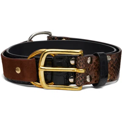 Charles Jeffrey Loverboy Brown Collage Belt