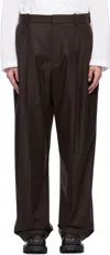 Charles Jeffrey Loverboy Brown Edinburgh Trousers In Brown