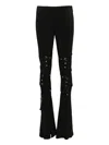 Charles Jeffrey Loverboy Buckle-embellished Trousers In Black