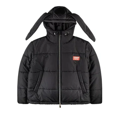 Pre-owned Charles Jeffrey Loverboy Bunny Puffer Jacket 'black' | Men's Size Xl