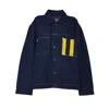 Charles Jeffrey Loverboy Knitted-patch Denim Jacket In Blue