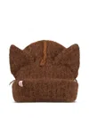 Charles Jeffrey Loverboy Cat-ear Beanie In Brown