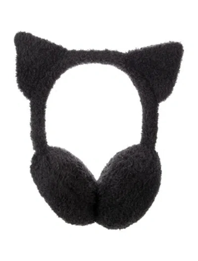 Pre-owned Charles Jeffrey Loverboy Cat Ears Warmer W/tags In Black