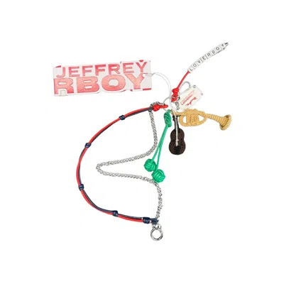 Pre-owned Charles Jeffrey Loverboy Character Crochet Bag Charm 'instruments' | Multi-color | Men's Size Onesiz In Multicolor