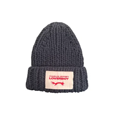 Pre-owned Charles Jeffrey Loverboy Chubby Beanie 'blue/navy' | Men's Size Onesize