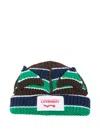 CHUNCKY STRIPED EARS BEANIE