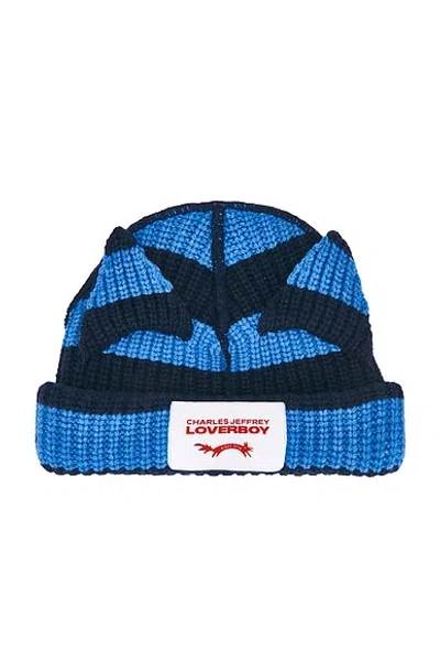 Charles Jeffrey Loverboy Chunky Ears Beanie In Blue
