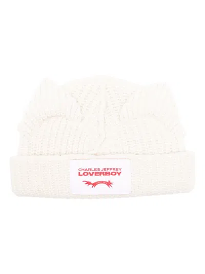 Charles Jeffrey Loverboy Chunky Ears Beanie In Neutrals