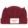 Charles Jeffrey Loverboy Chunky Ears Beanie In Red Bordeaux