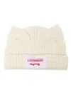Charles Jeffrey Loverboy Off-white Chunky Ears Beanie In Beige