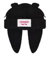 Charles Jeffrey Loverboy Chunky Rabbit Beanie In Black