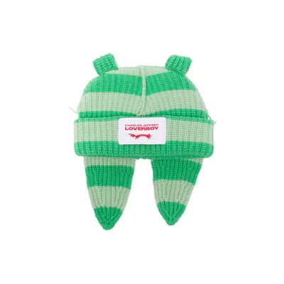 Charles Jeffrey Loverboy Chunky Rabbit Beanie In Green