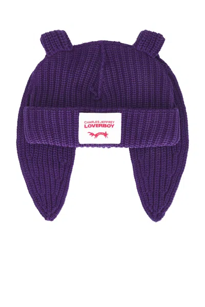 Charles Jeffrey Loverboy Chunky Rabbit Beanie In Brown