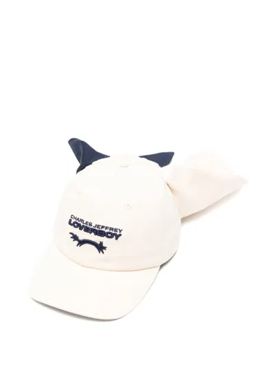 Charles Jeffrey Loverboy Colour Block Bunny Cap In Transparent