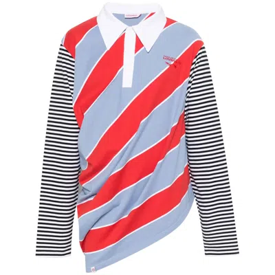 Charles Jeffrey Loverboy Topsy Turvy Polo Shirt In Multicolor