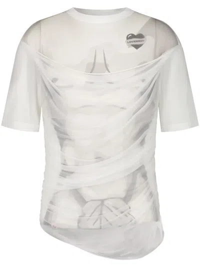 Charles Jeffrey Loverboy Cotton T-shirt In White