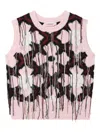Charles Jeffrey Loverboy Pink Guddle Vest In 粉色
