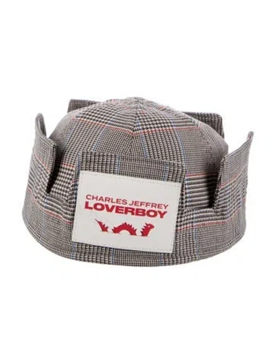 Pre-owned Charles Jeffrey Loverboy Crown Sailor Hat In Multi