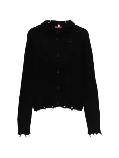 Charles Jeffrey Loverboy Ear-detail Hoodie In Black