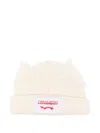 Charles Jeffrey Loverboy Ears Beanie In White