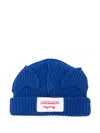 Charles Jeffrey Loverboy Ears-detailed Beanie In Blue