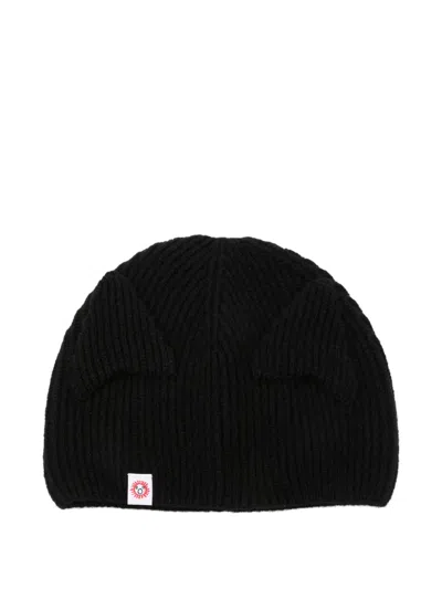 Charles Jeffrey Loverboy Ears Skull Beanie Hat In Black