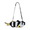 Charles Jeffrey Loverboy Fish Shopper Bag In Black
