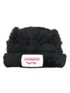Charles Jeffrey Loverboy Fluffy Chunky Ears Beanie In Black