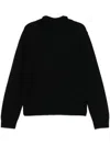 Charles Jeffrey Loverboy Fluffy Ears Balaclava Sweater In Black
