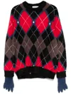 Charles Jeffrey Loverboy Fluffy Gloves Jumper In Black
