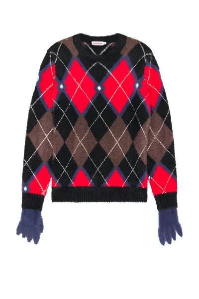 CHARLES JEFFREY LOVERBOY FLUFFY GLOVES JUMPER