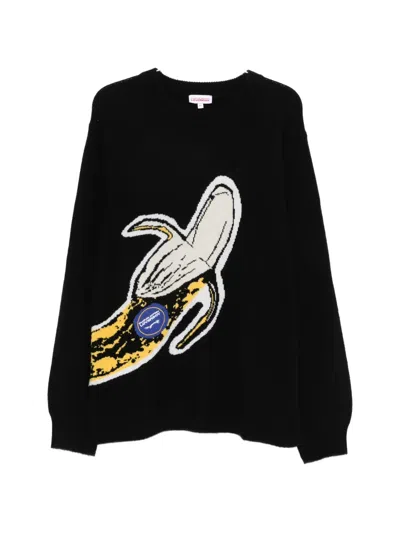 Charles Jeffrey Loverboy Graphic Knitwear In Black