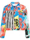 Charles Jeffrey Loverboy Graphic-print Denim Jacket In Red