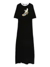 Charles Jeffrey Loverboy Graphic-print Maxi Dress In Black