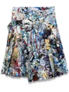 Charles Jeffrey Loverboy Graphic-print Mini Skirt In Blue
