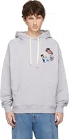 Charles Jeffrey Loverboy Gray Clash Of Clans Edition Barbarian Patch Hoodie In Gray